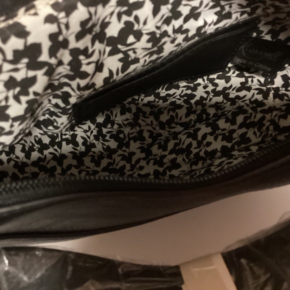 $17 K. Carroll: Gianna Crossbody Black Handbag w/RFID Vegan Leather - New - Picture 6 of 11